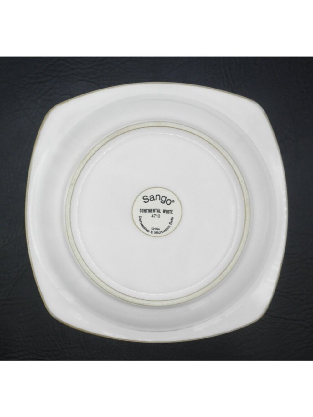 Continental White by Sango 9 Inch Salad Plates Set of 4 Pattern Code: SANCONW - Picture 5 of 6